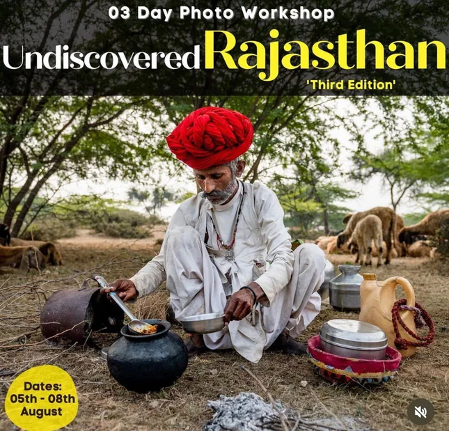 Rajasthan photo workshop: Poster