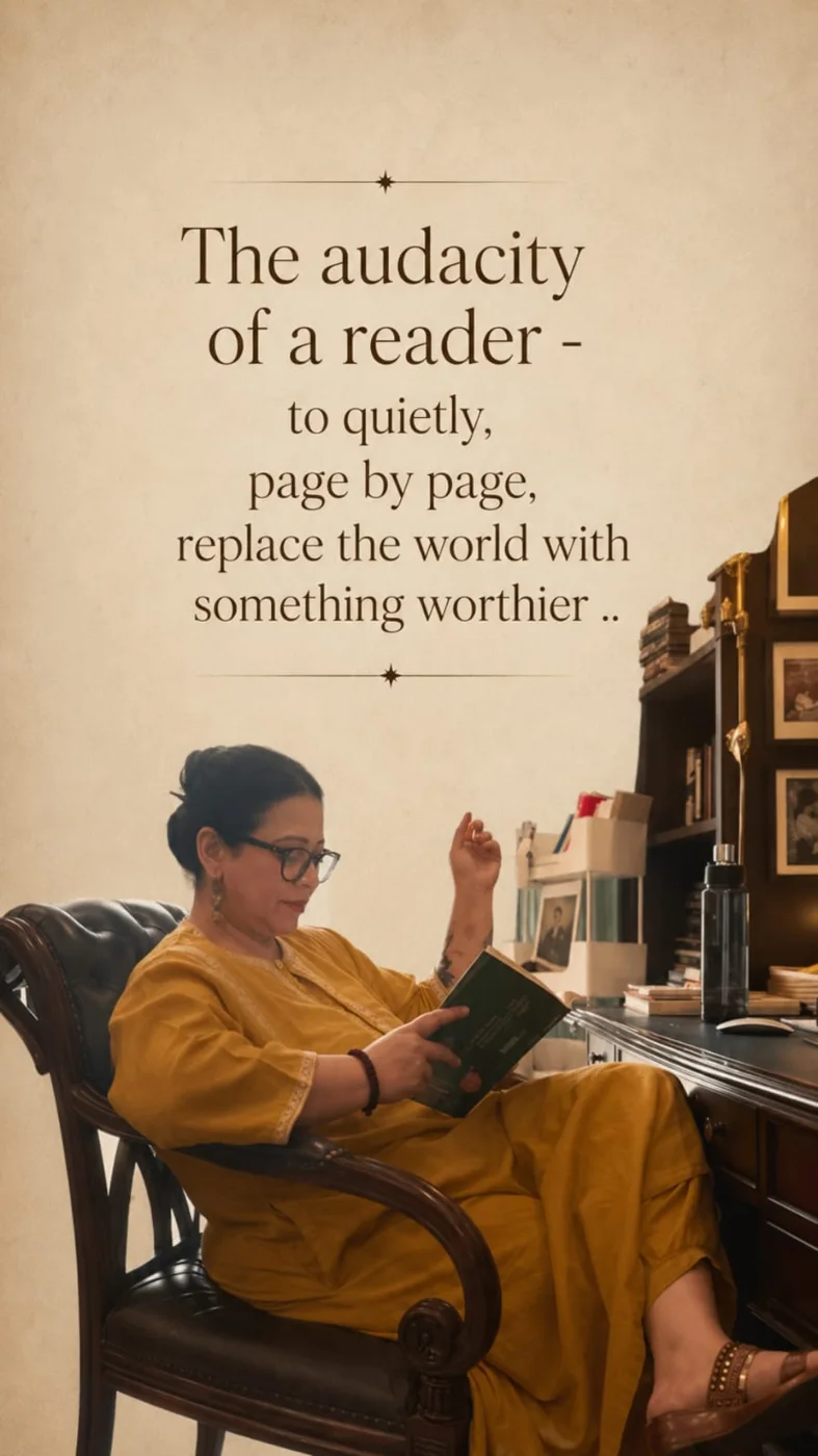 The audacity of a reader: Author content